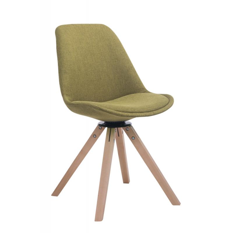 Besucherstuhl HLO-CP50 Drehbar Natura Stoff Square ~ grn