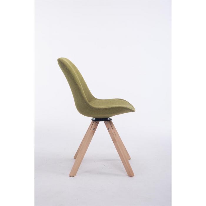 Besucherstuhl HLO-CP50 Drehbar Natura Stoff Square ~ grn