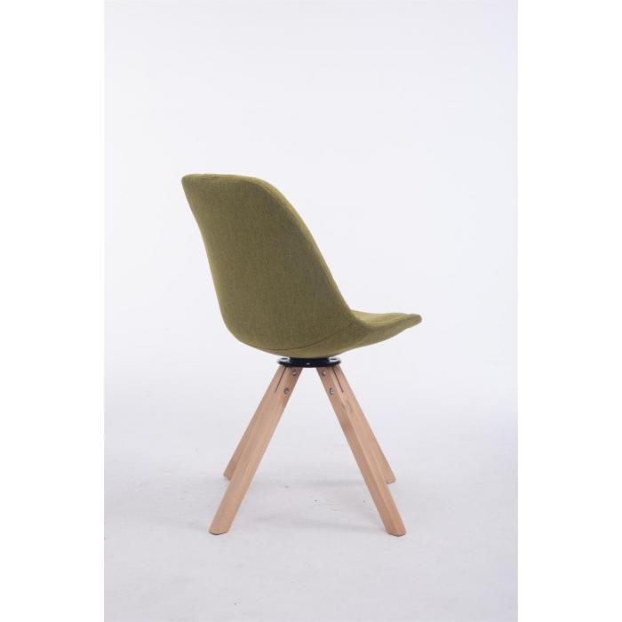 Besucherstuhl HLO-CP50 Drehbar Natura Stoff Square ~ grn