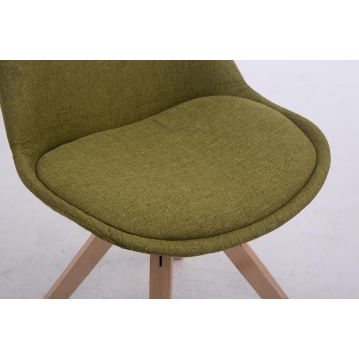 Besucherstuhl HLO-CP50 Drehbar Natura Stoff Square ~ grn