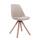 Besucherstuhl HLO-CP50 Drehbar Natura Stoff Square ~ creme