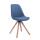 Besucherstuhl HLO-CP50 Drehbar Natura Stoff Square ~ blau