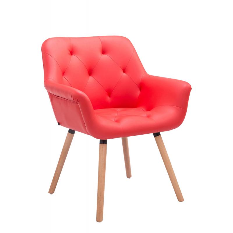 Besucherstuhl HLO-CP15 natura ~ rot