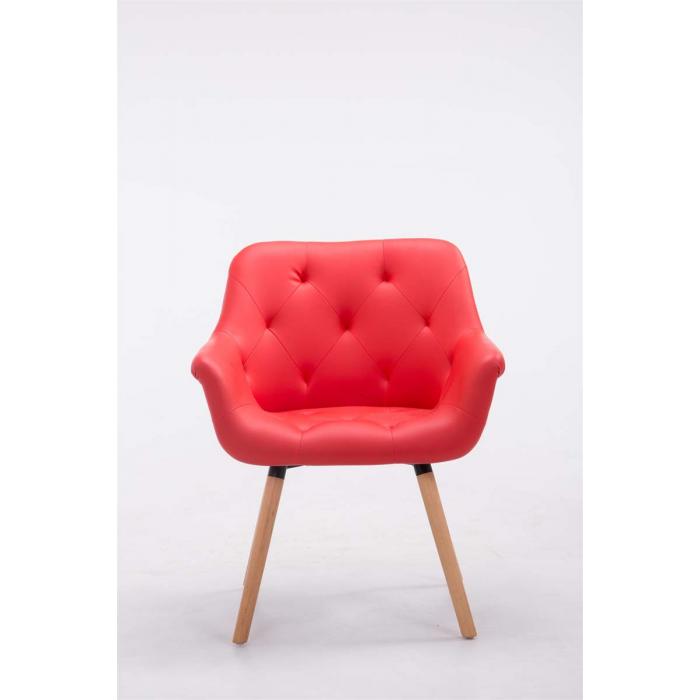 Besucherstuhl HLO-CP15 natura ~ rot
