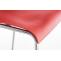 Barhocker HLO-CP20 Chrom 4-Fu Gestell ~ rot