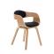 Besucherstuhl HLO-CP16 Stoff ~ natura/schwarz
