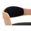 Besucherstuhl HLO-CP16 Stoff ~ natura/schwarz