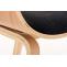 Besucherstuhl HLO-CP16 Stoff ~ natura/schwarz