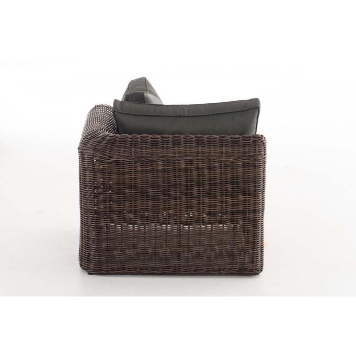 Eck-Sofa HLO-CP131 Anthrazit 5mm ~ braun-meliert