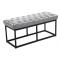 Sitzbank HLO-CP4 Kunstleder B100 ~ grau