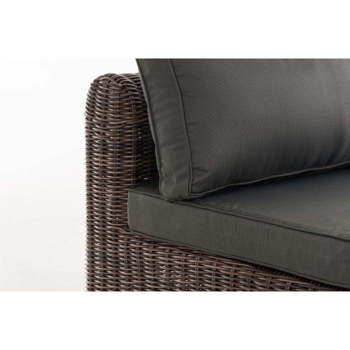 Mittel-Sofa HLO-CP32 Anthrazit 5mm ~ braun-meliert