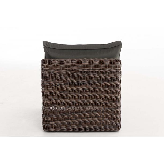 Mittel-Sofa HLO-CP32 Anthrazit 5mm ~ braun-meliert