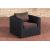 Sessel HLO-CP8 Terrabraun 5mm ~ schwarz