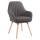 Stuhl HLO-CP43 Stoff Natura ~ dunkelgrau