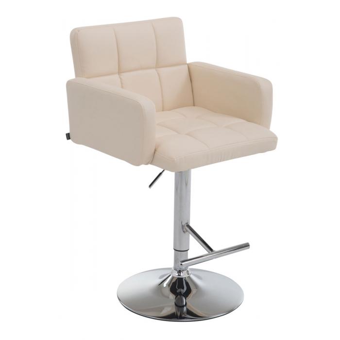 Barhocker HLO-CP69 Kunstleder ~ creme