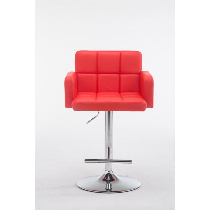 Barhocker HLO-CP69 Kunstleder ~ rot