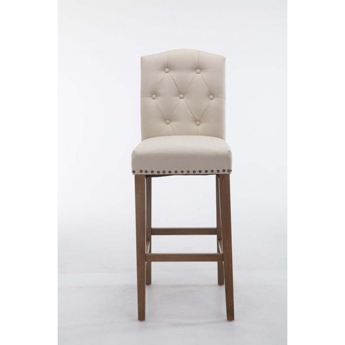 Barhocker HLO-CP34 Stoff antik-hell ~ creme