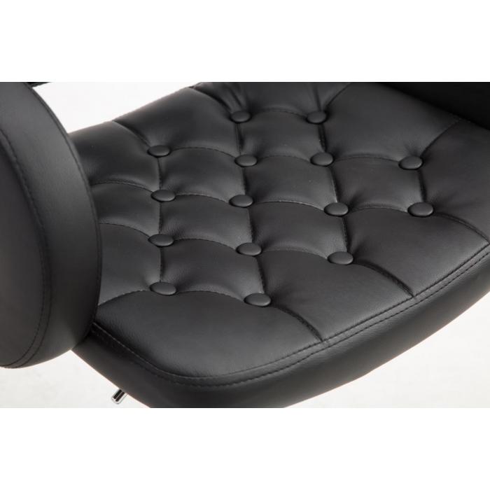 Barhocker Barstuhl Dublin, Kunstleder ~ schwarz