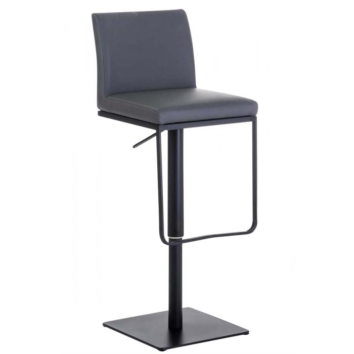 Barhocker HLO-CP44 B Kunstleder ~ grau