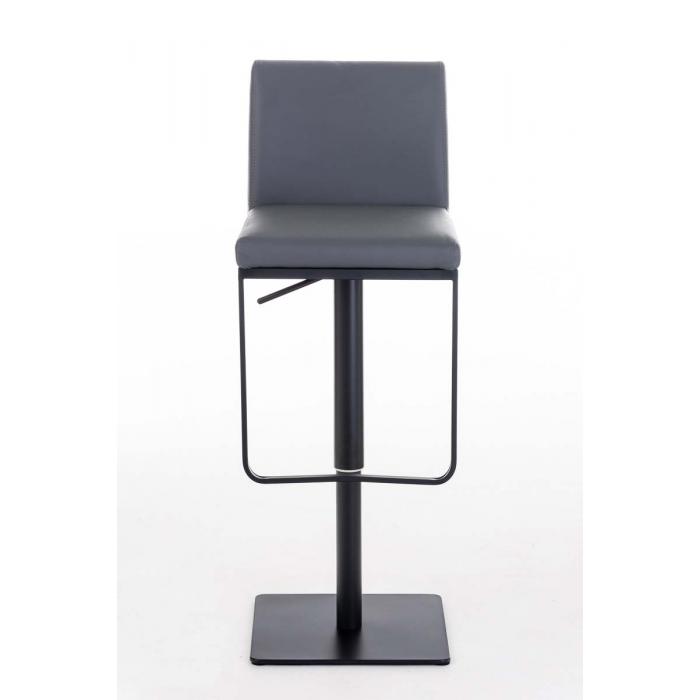 Barhocker HLO-CP44 B Kunstleder ~ grau