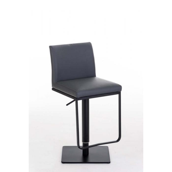 Barhocker HLO-CP44 B Kunstleder ~ grau