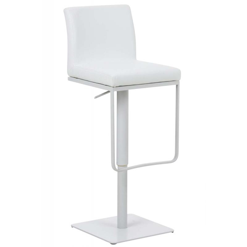 Barhocker HLO-CP44 W Kunstleder ~ wei