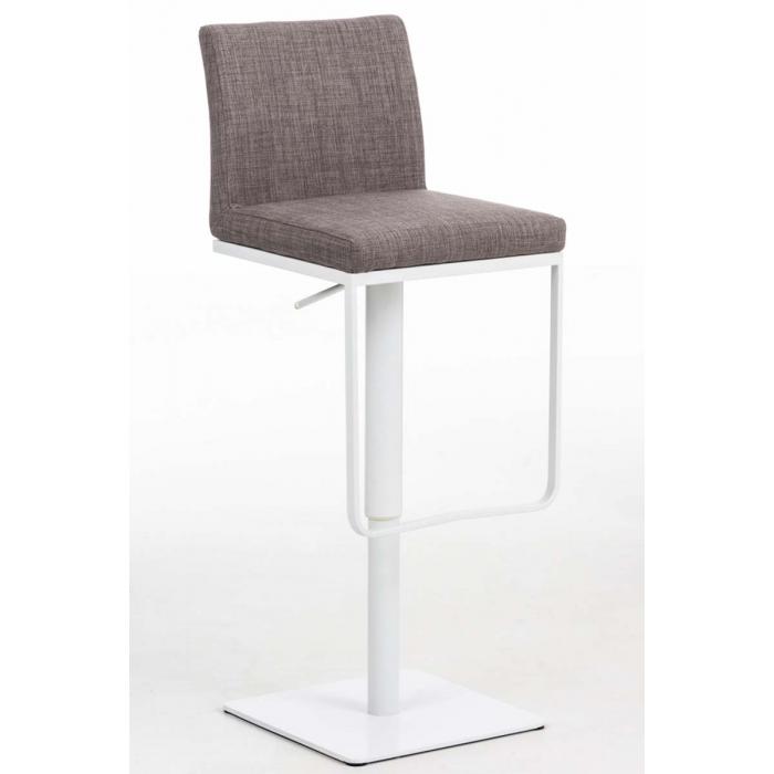 Barhocker HLO-CP44 W Stoff ~ grau