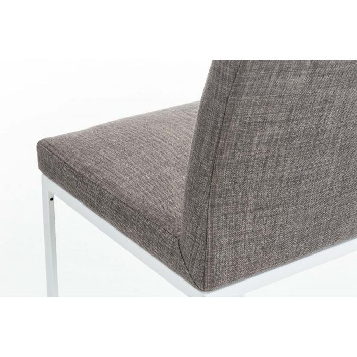 Barhocker HLO-CP44 W Stoff ~ grau