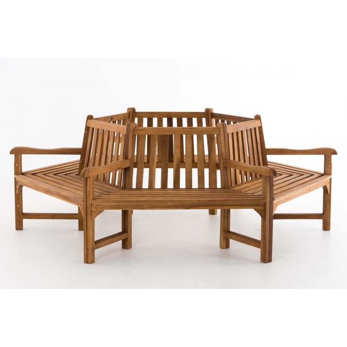 BaumbankHLO-CP21 Sonja mit Armlehnen 250 cm ~ teak