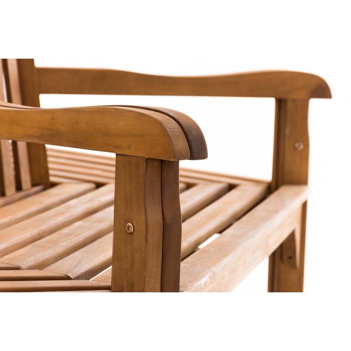 BaumbankHLO-CP21 Sonja mit Armlehnen 250 cm ~ teak
