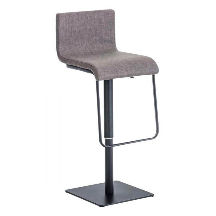 Barhocker HLO-CP32 B Stoff ~ grau