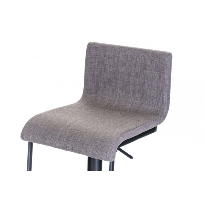 Barhocker HLO-CP32 B Stoff ~ grau