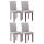 4er Set Esszimmerstuhl HLO-CP25 Stoff cappuccino ~ hellgrau 4er Set Esszimmerstuhl HLO-CP25 Stoff cappuccino ~ hellgrau