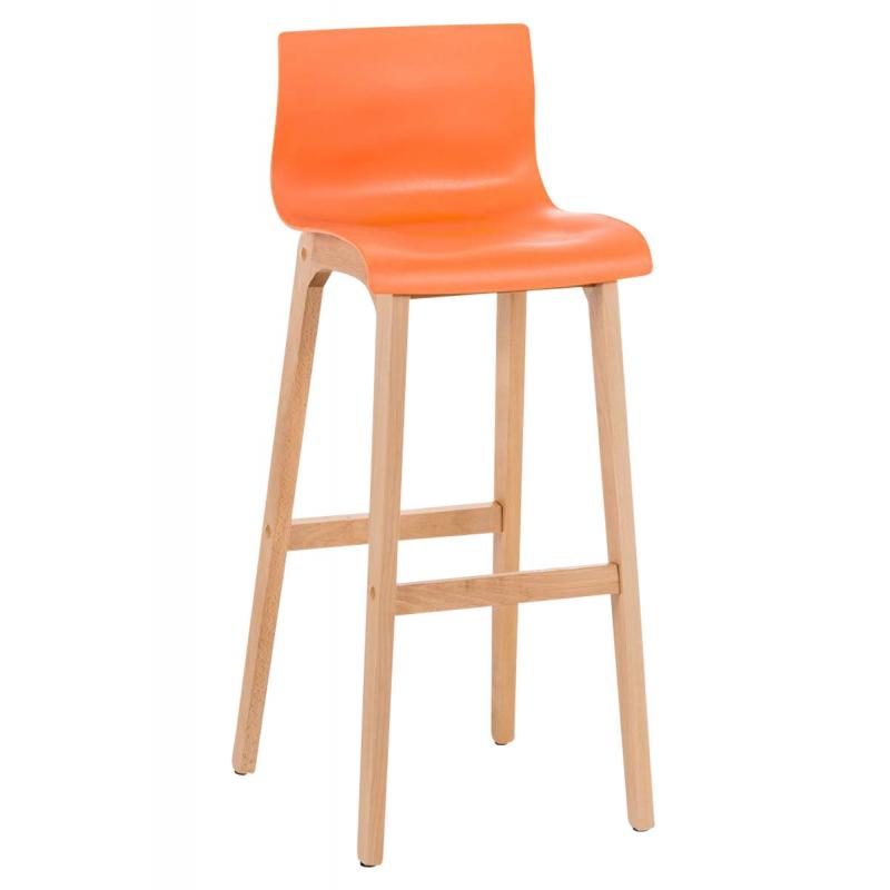 Barhocker HLO-CP20 Natura 4-Fu Gestell ~ orange