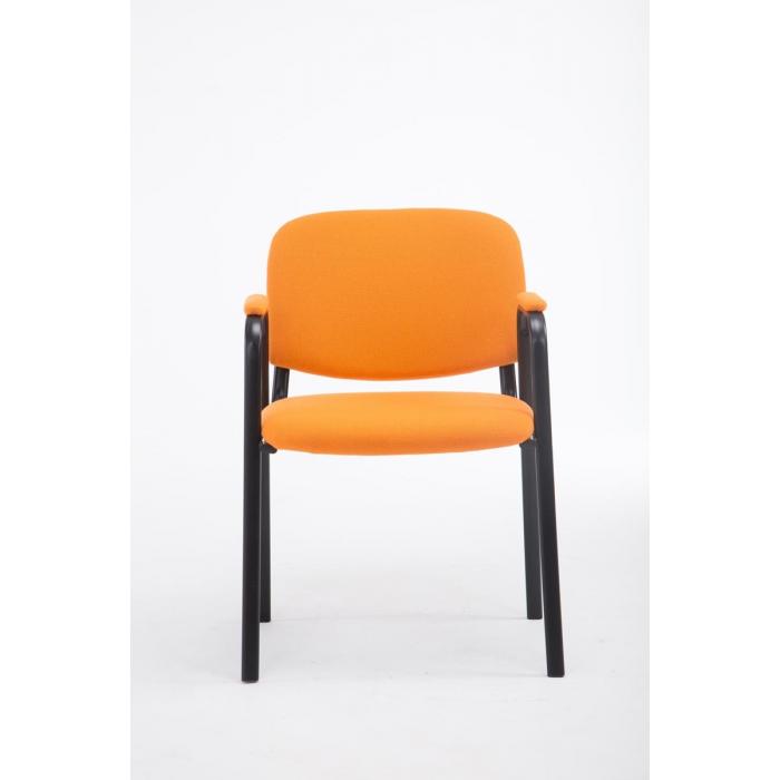 Besucherstuhl HLO-CP111 PRO Stoff ~ orange