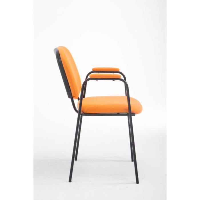 Besucherstuhl HLO-CP111 PRO Stoff ~ orange