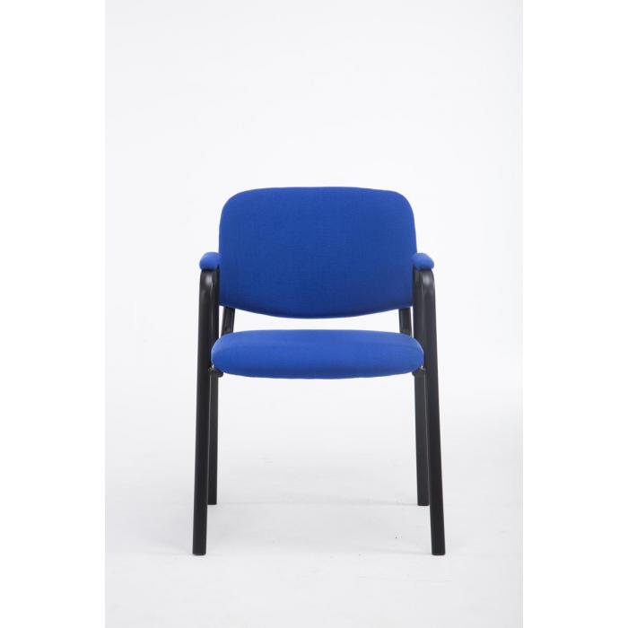Besucherstuhl HLO-CP111 PRO Stoff ~ blau