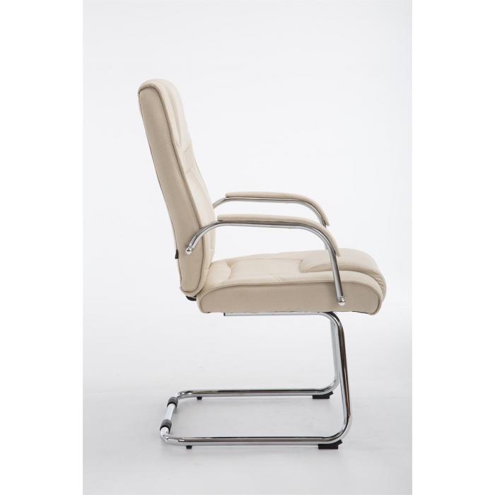 Besucherstuhl HLO-CP11Stoff ~ creme