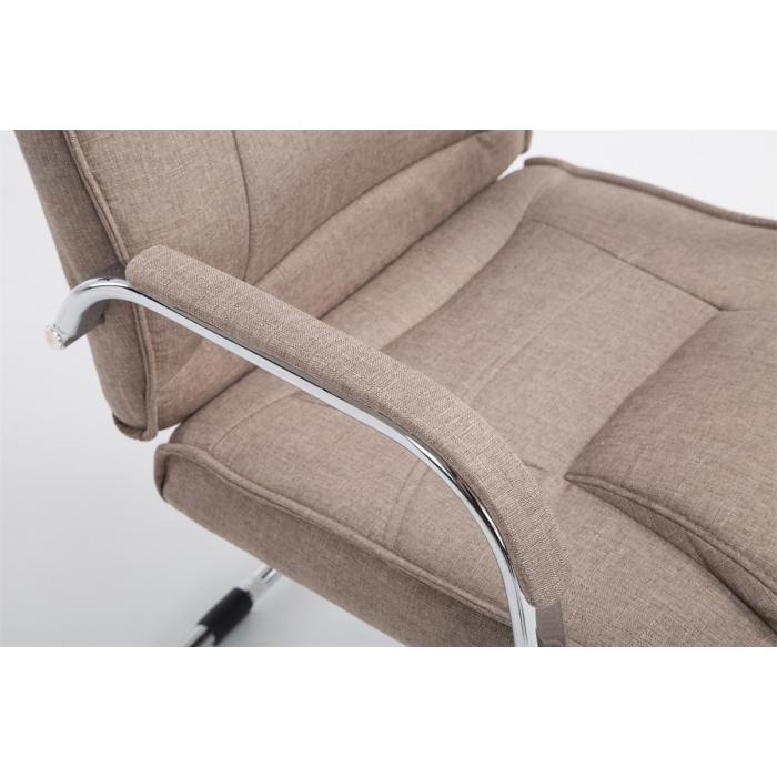 Besucherstuhl HLO-CP11Stoff ~ taupe