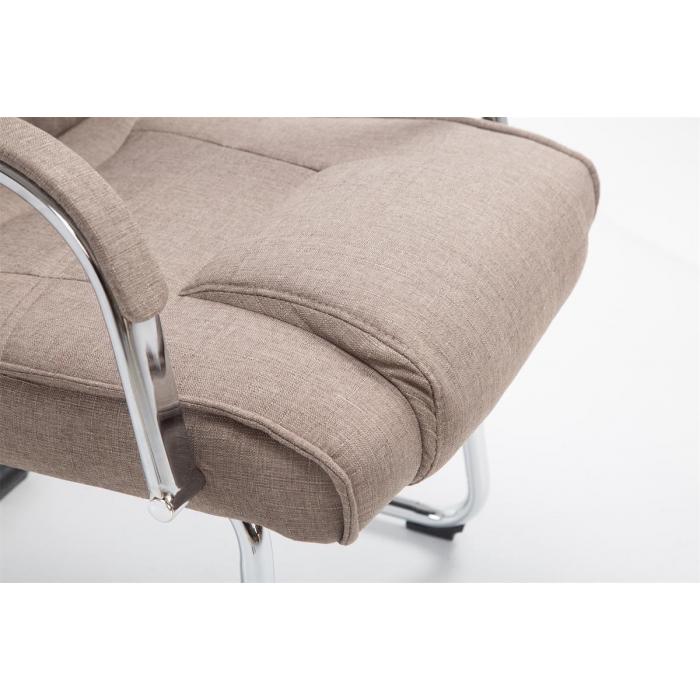 Besucherstuhl HLO-CP11Stoff ~ taupe