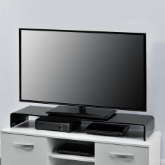 Monitorerhhung HLO-PX3 100x30x13 cm Glas ~ Schwarz