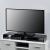 Monitorerhhung HLO-PX5 120x30x13 cm Glas ~ Schwarz