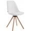 Besucherstuhl HLO-CP19 Drehbar Natura Rund ~ wei