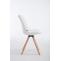 Besucherstuhl HLO-CP19 Drehbar Natura Rund ~ wei