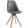 Besucherstuhl HLO-CP19 Drehbar Natura Square ~ grau