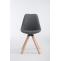 Besucherstuhl HLO-CP19 Drehbar Natura Square ~ grau