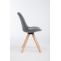 Besucherstuhl HLO-CP19 Drehbar Natura Square ~ grau