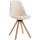 Besucherstuhl HLO-CP19 Drehbar Natura Square ~ creme