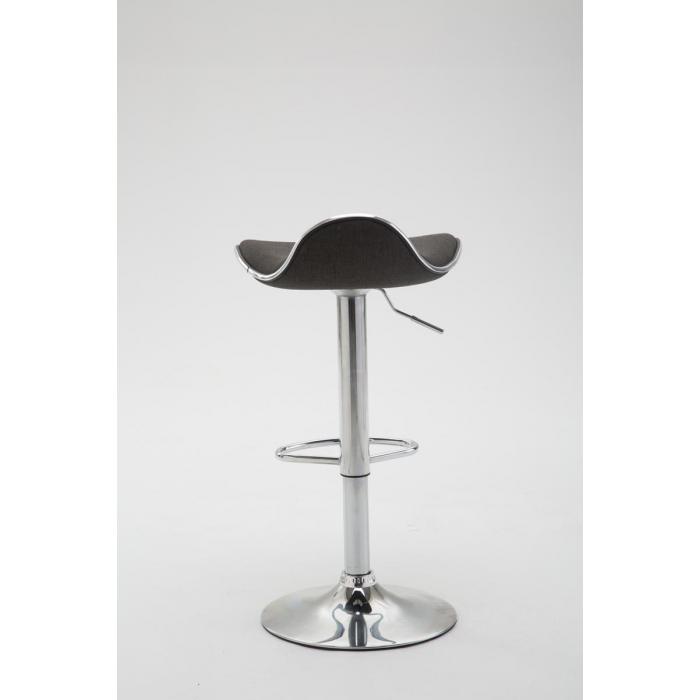Barhocker HLO-CP48 Stoff ~ dunkelgrau