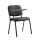 Stuhl HLO-CP111 mit Klapptisch Kunstleder ~ schwarz